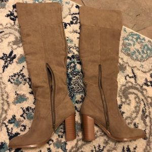 JustFab above knee heeled boots